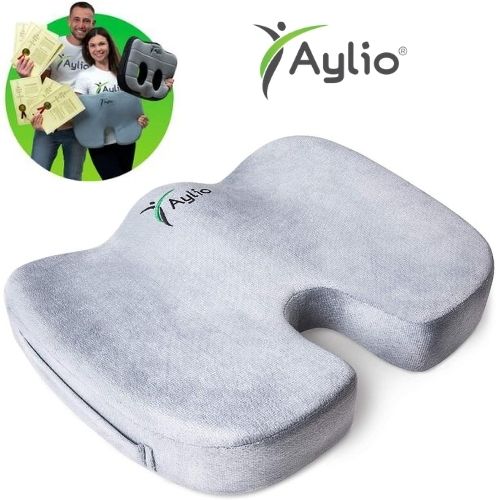 Aylio Coccyx Orthopedic Comfort Foam Seat Cushion for Lower Back
