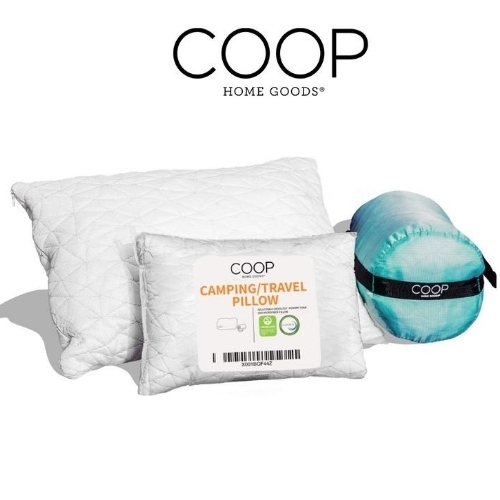 Coop Home Goods Adjustable Travel and Camping Pillow