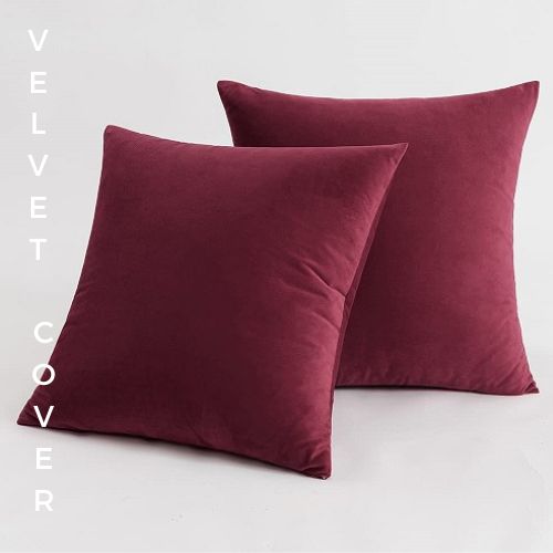 Velvet Color Throw Pillows